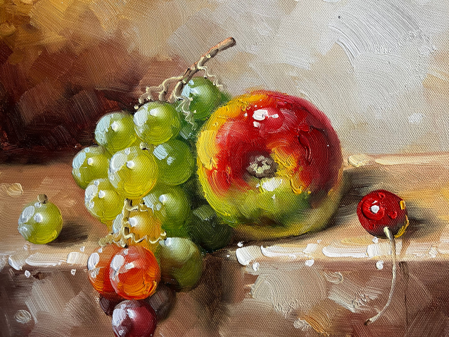 Nature morte de plusieurs fruits sur une table