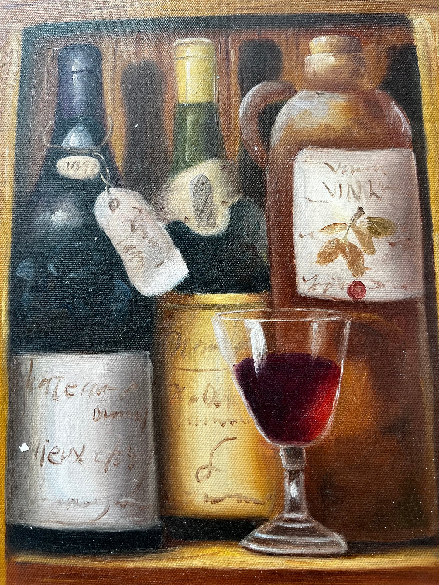Nature morte de bouteilles d'alcool