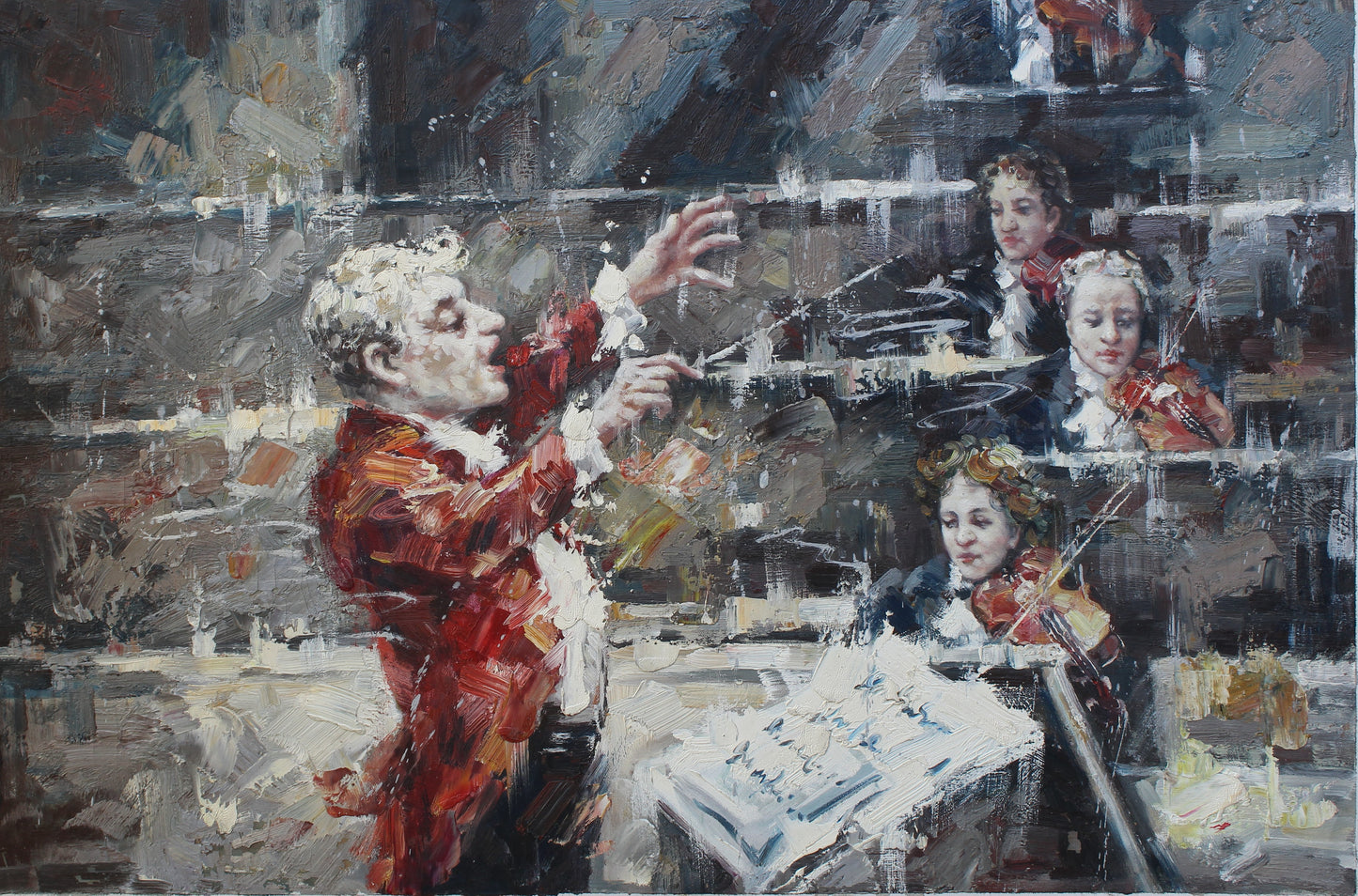 Orchestre et chef d'orchestre