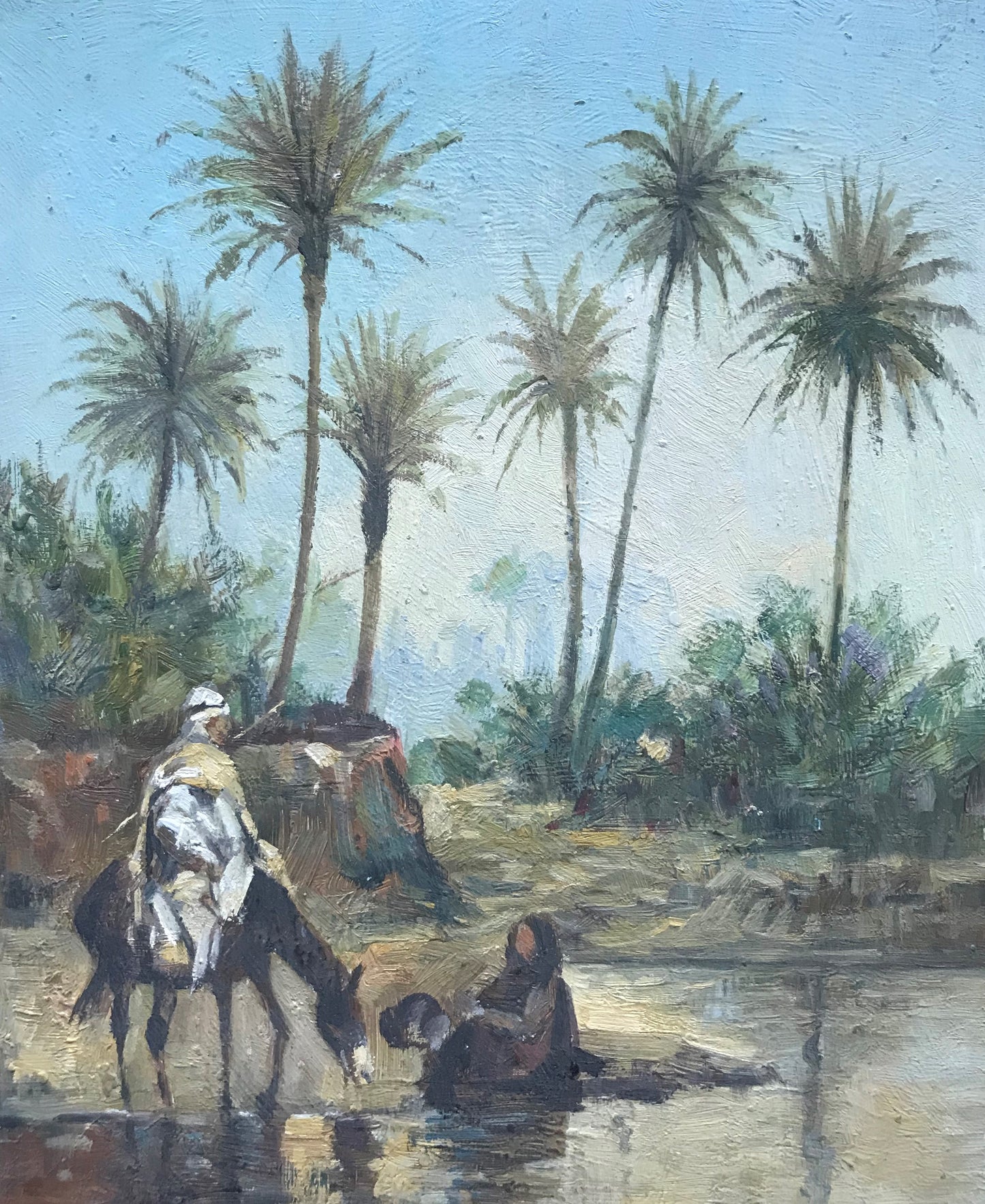Deux personnages dans l'eau