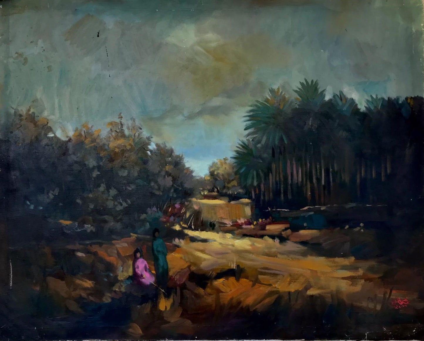 Paysage avec deux personnages
