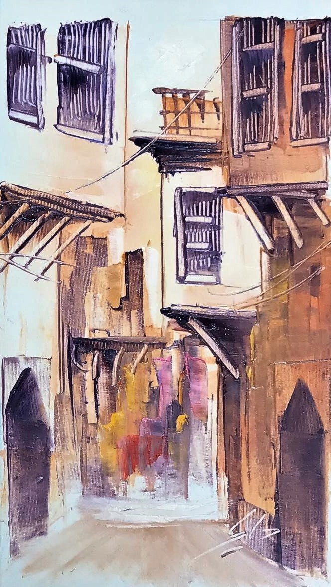 Old streets of Shanashil, Iraq