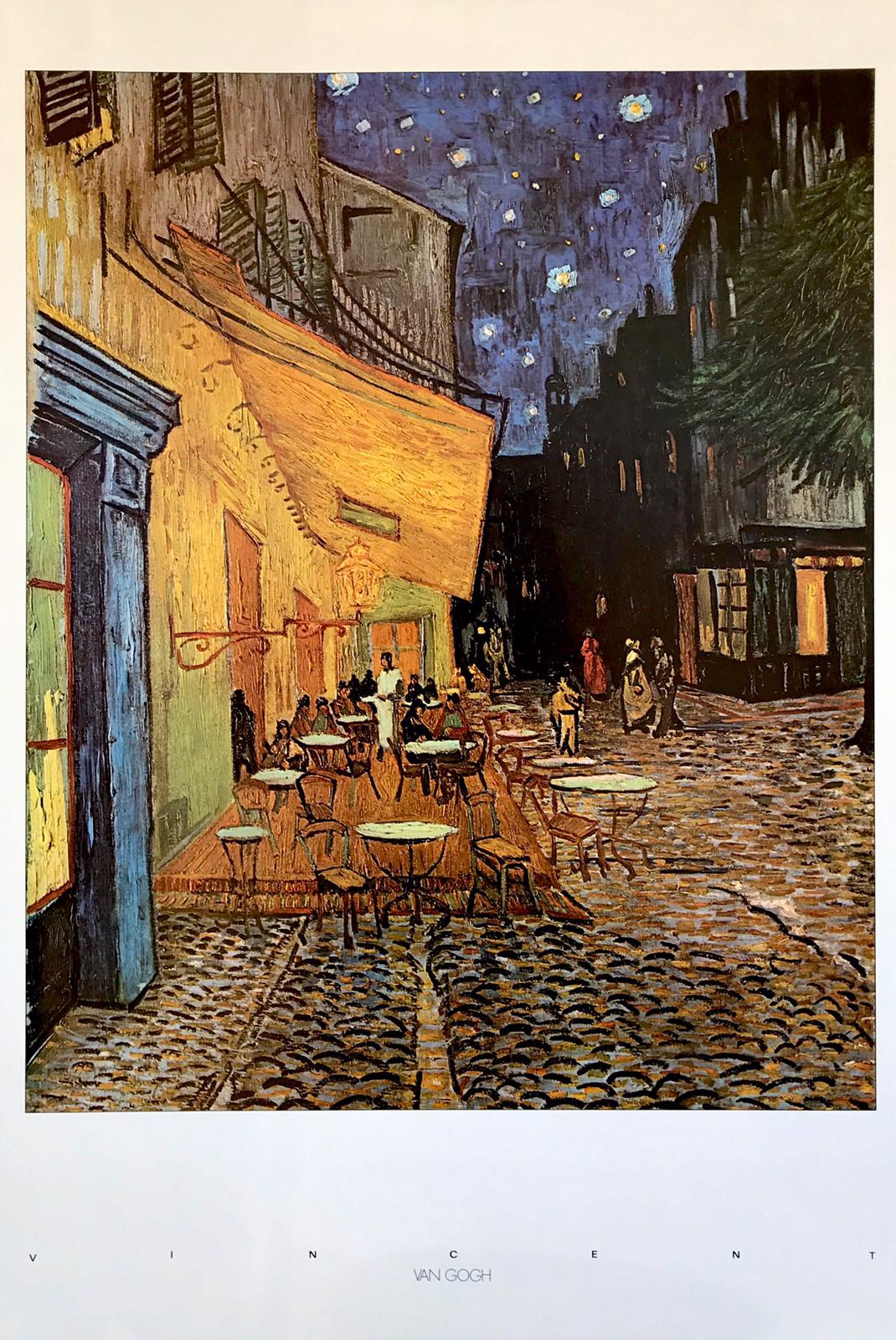 Poster of outdoor cafe by Vincent van Gogh