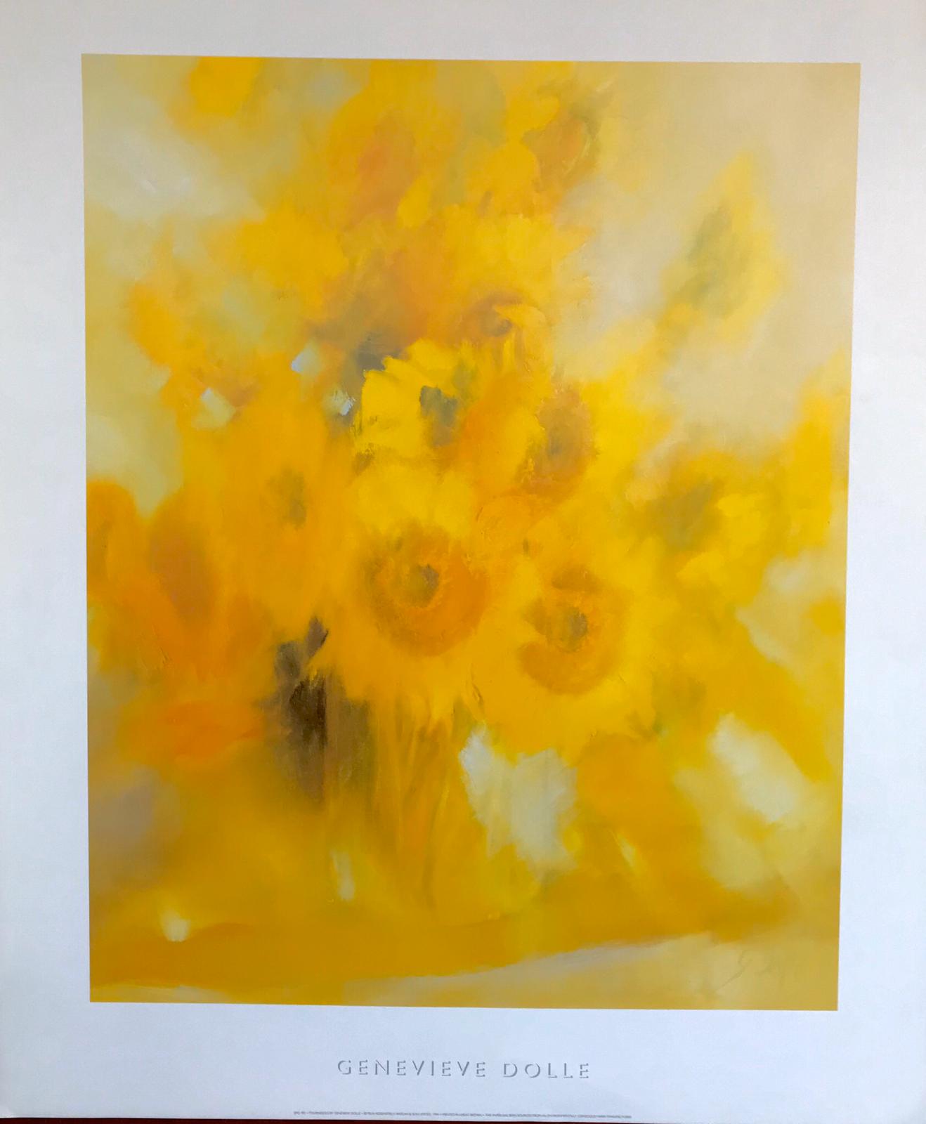 Poster of sunflowers by Genevieve Dolle