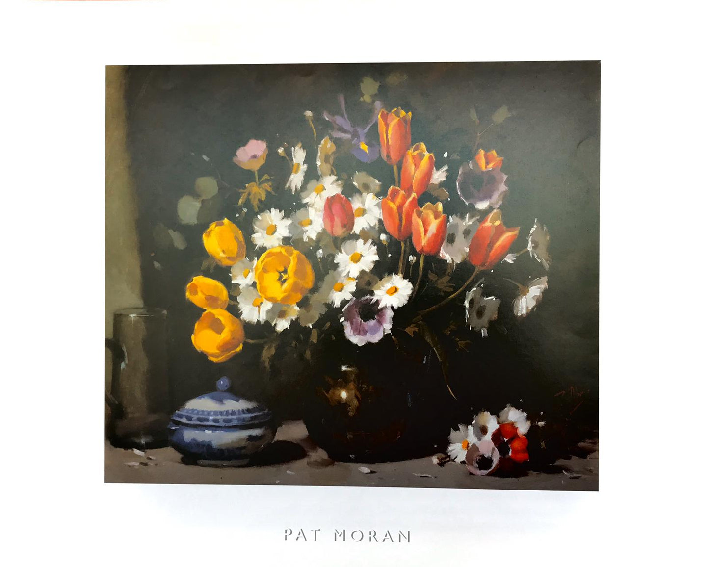 Poster of flowers in vase by Pat Moran