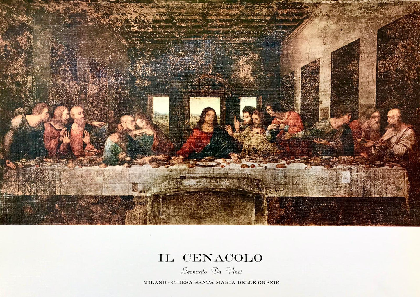 Affiche de la Cène de Léonard de Vinci