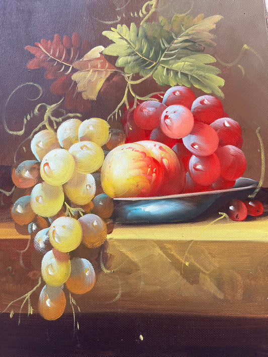 Nature morte de fruits dans une assiette