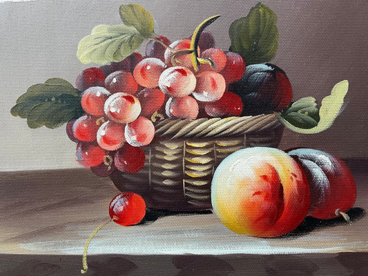 Nature morte de fruits dans un panier