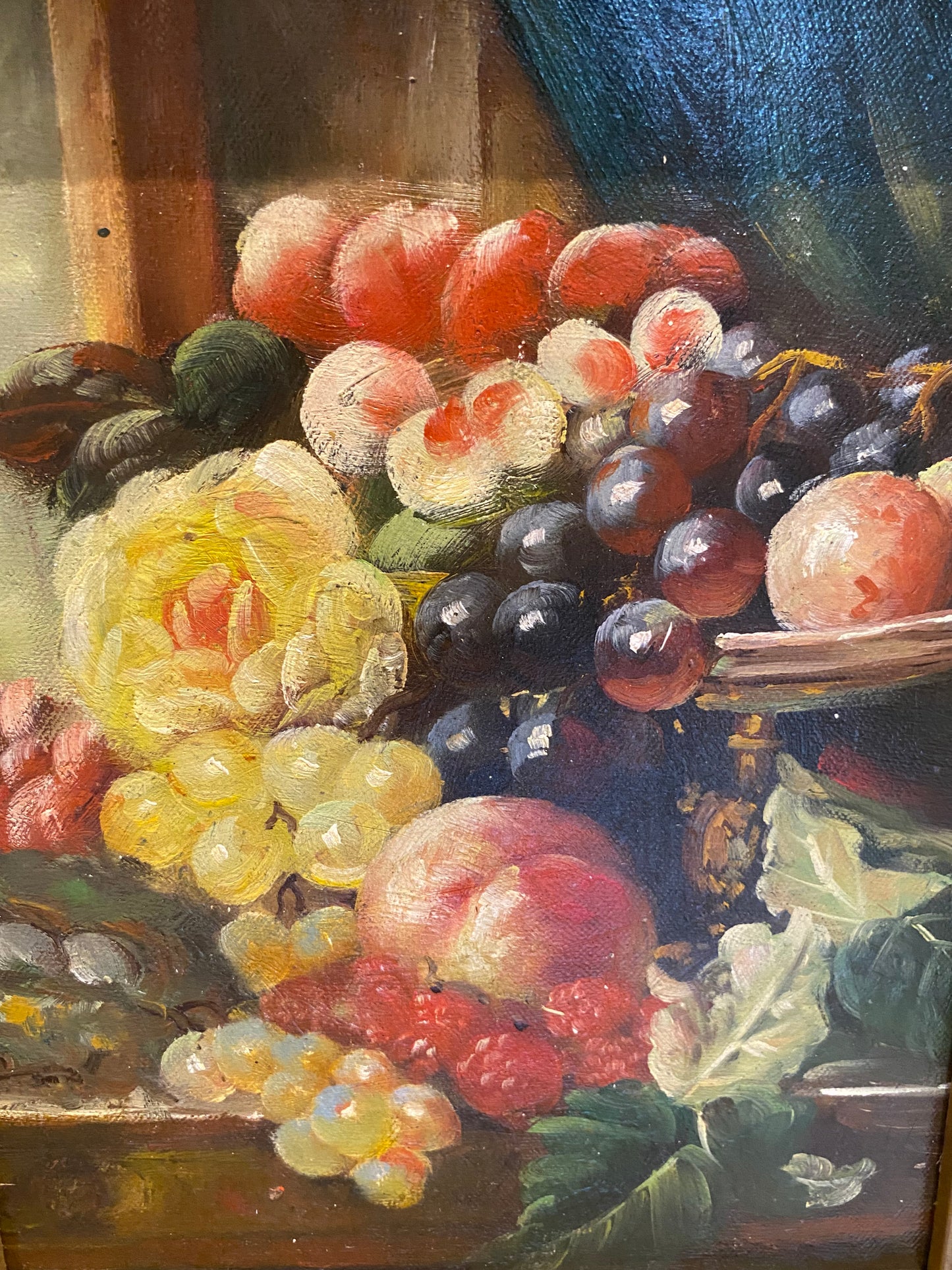 Nature morte de fleurs et de fruits divers