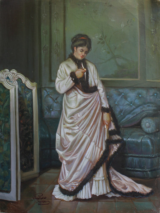 Femme dans un salon