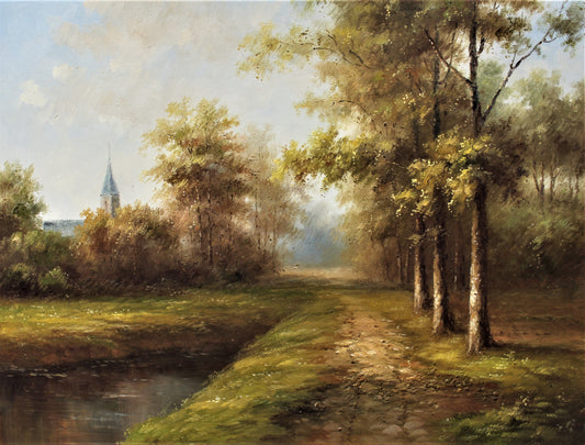 Tree lined road