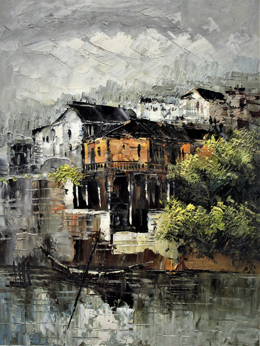 Cloudy day on the river