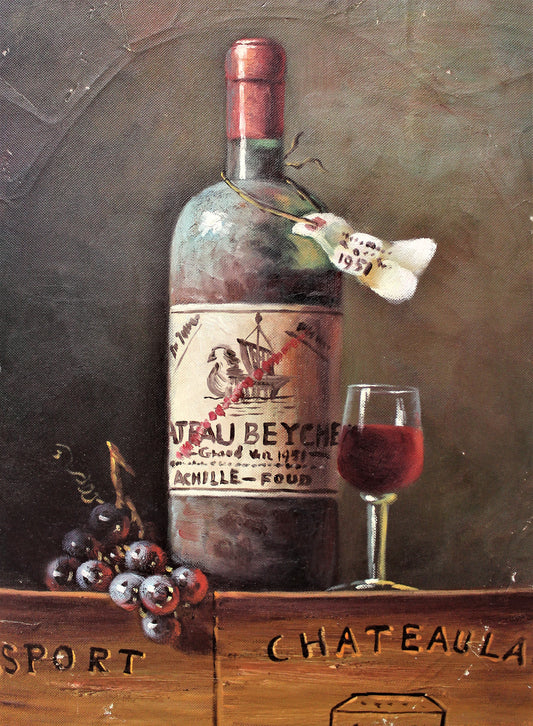 Still life of wine and grapes