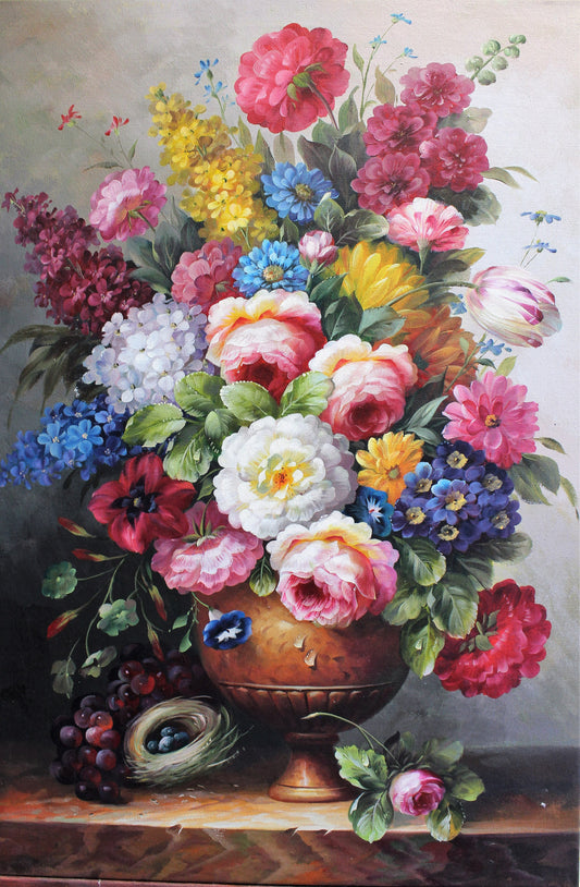 Nature morte de fleurs colorées