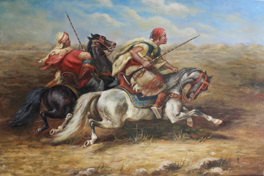 Deux soldats à cheval