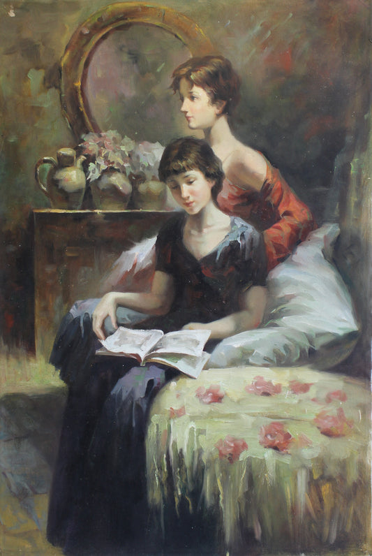 Deux femmes lisant
