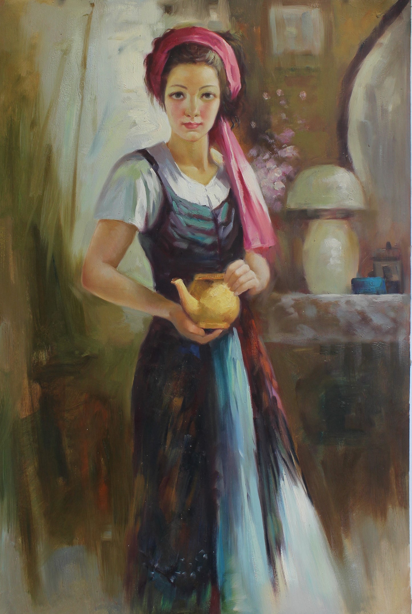 Femme faisant du thé