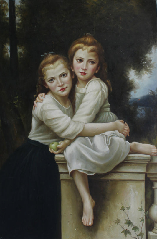 Deux filles qui s'embrassent