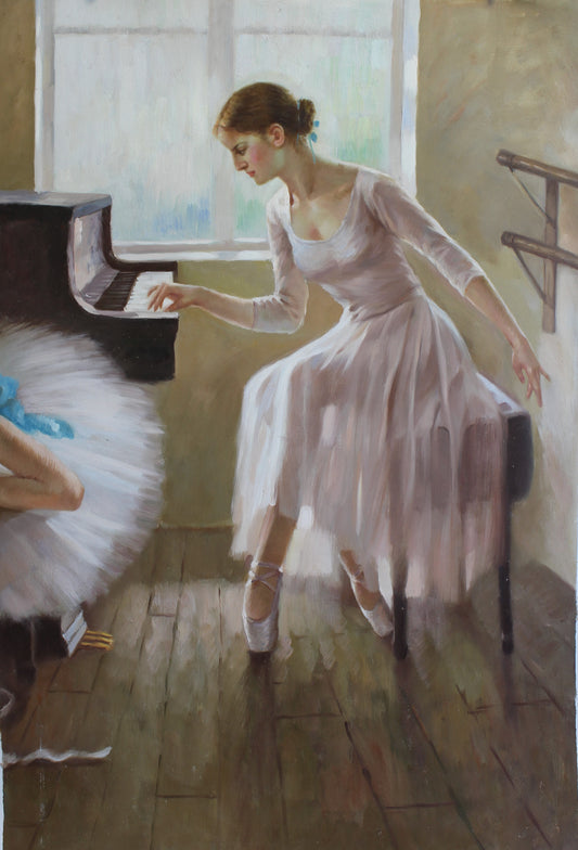Ballerine jouant du piano