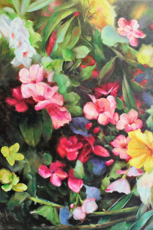Fleurs dans un jardin