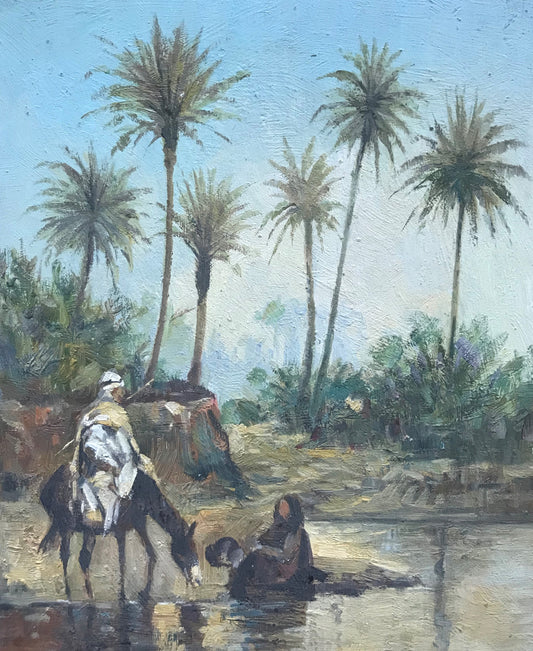 Deux personnages dans l'eau