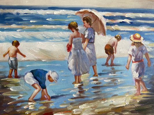 Famille sur la plage