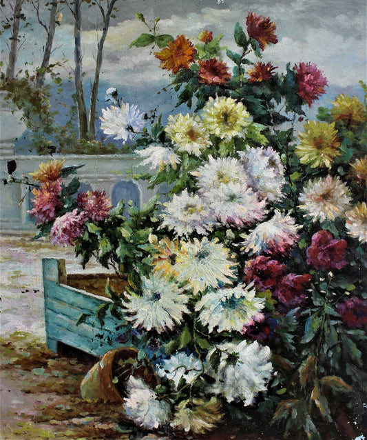 Nature morte de fleurs poussant dans un jardin