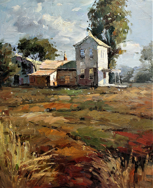 Des champs et une ferme