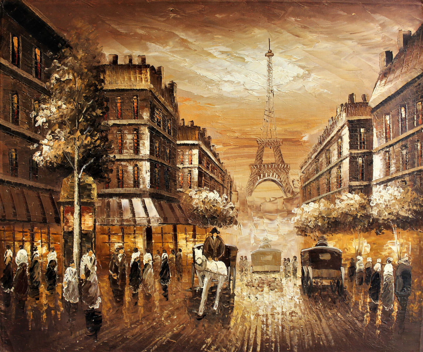 Rue menant à la tour Eiffel