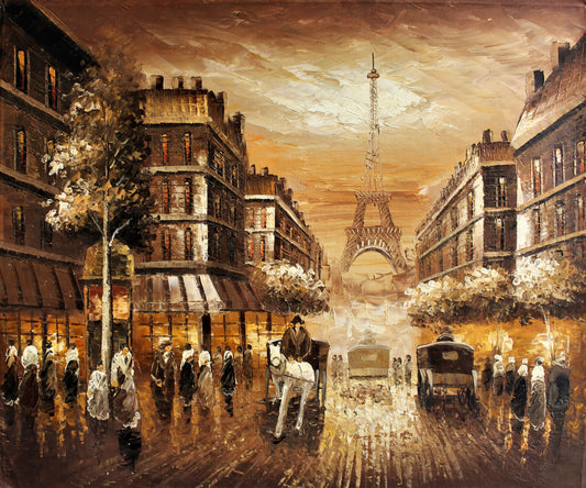 Rue menant à la tour Eiffel