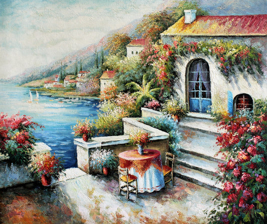 Maison avec terrasse extérieure près d'un lac