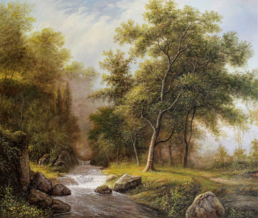 Ruisseau paisible dans une forêt