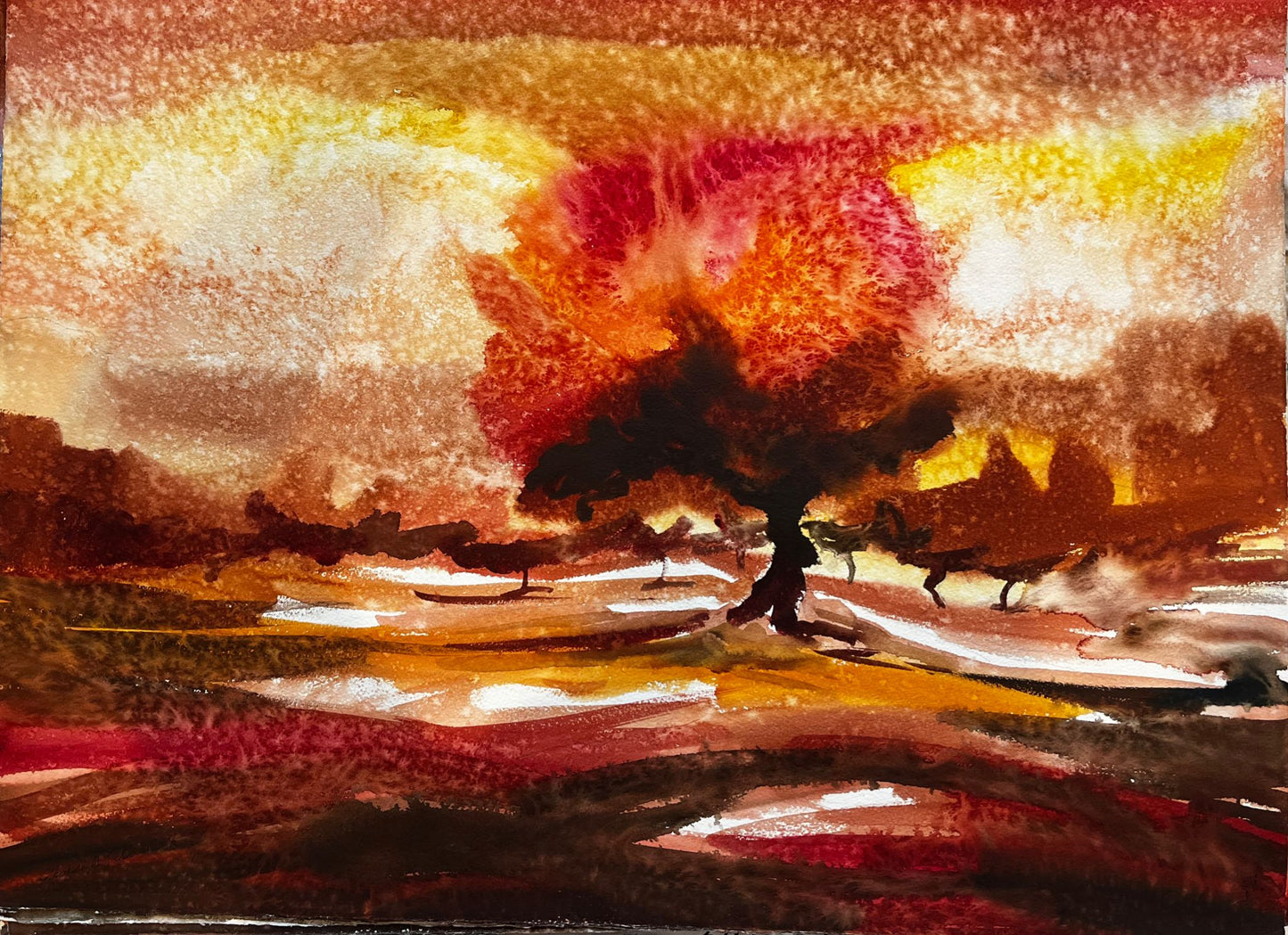 Orange landscape