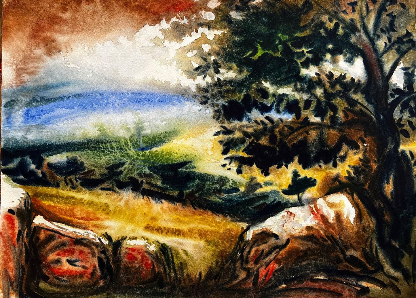 Paysage coloré