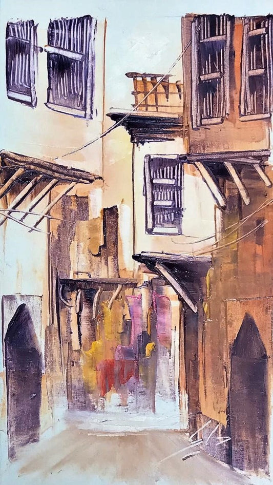 Old streets of Shanashil, Iraq