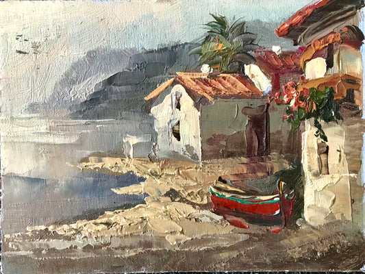 A boat on the waters edge