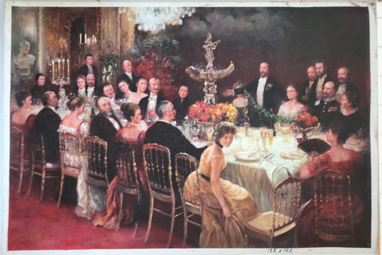 Personnages classiques à un festin